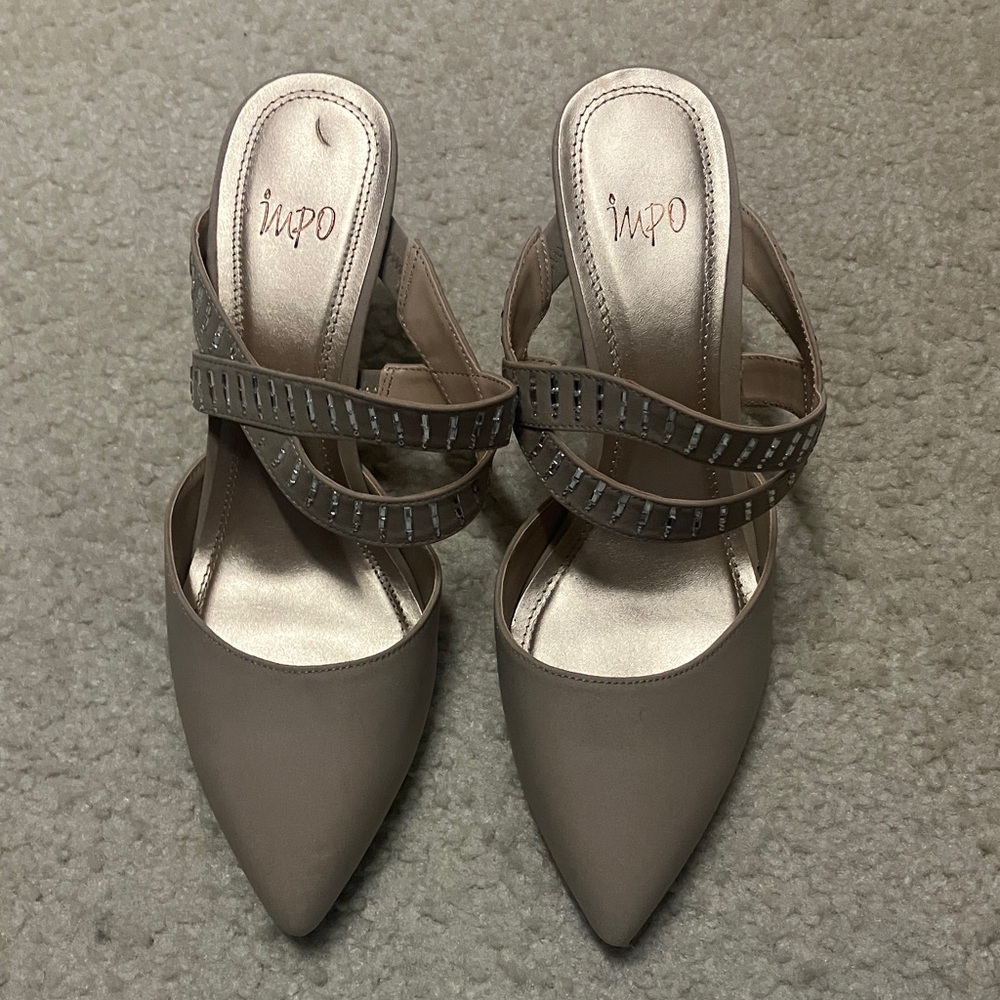 Impo Women's Taupe Strappy Heels brand new.
